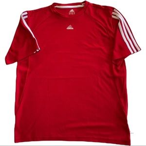 Adidas Mens Large red tee